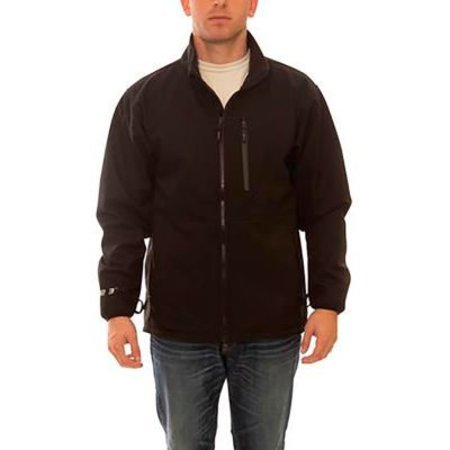 TINGLEY Phase 3„¢ Soft Shell Jacket, Size Men's Large, Black J25013.LG